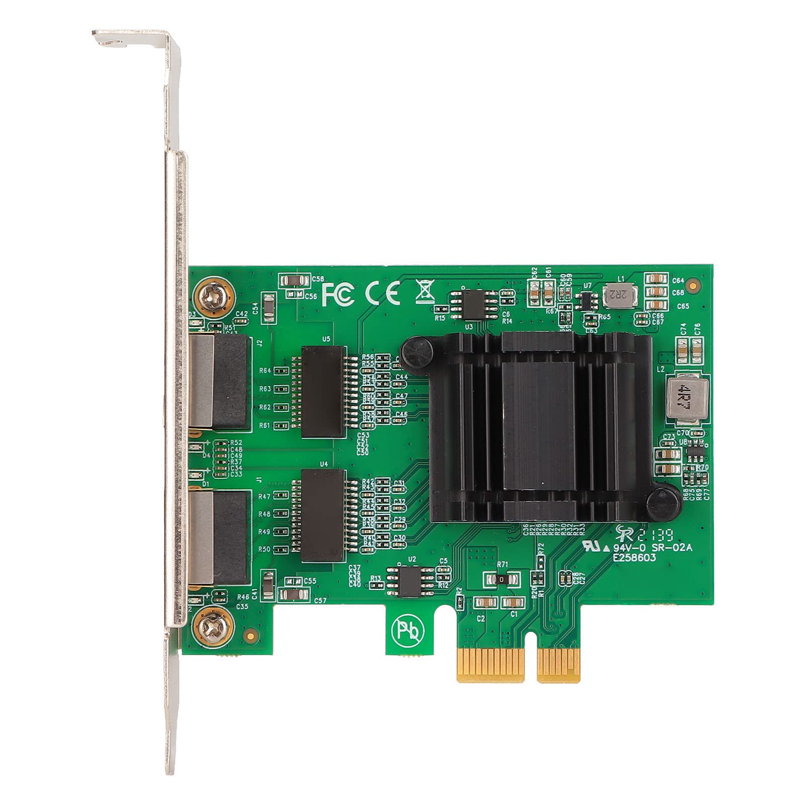 Cocoarm Carte Réseau Ethernet Double Port PCIE, 10/100/1000Mbps