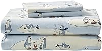 Vista 281 de Eddie Bauer - Full Sheets, Cotton Flannel Bedding Set, Brushed For Extra Softness, Cozy Home Decor (Dog Friends, Full)