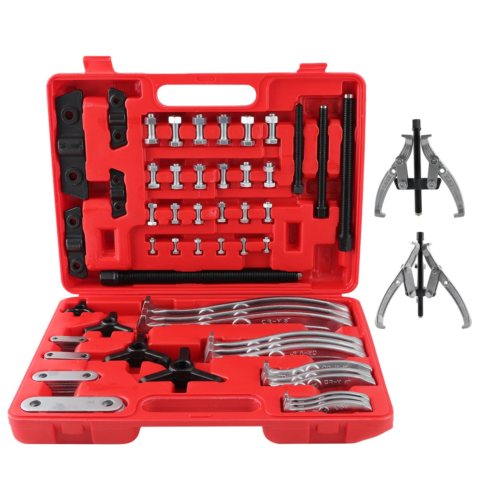 maXpeedingrods Juego de extractor de polea de cubo de engranajes, kit de rodamientos de extractor de mandíbulas de 2/3, 3, 4, 6, 8 pulgadas, juego de extractor de engranajes externos, kit de