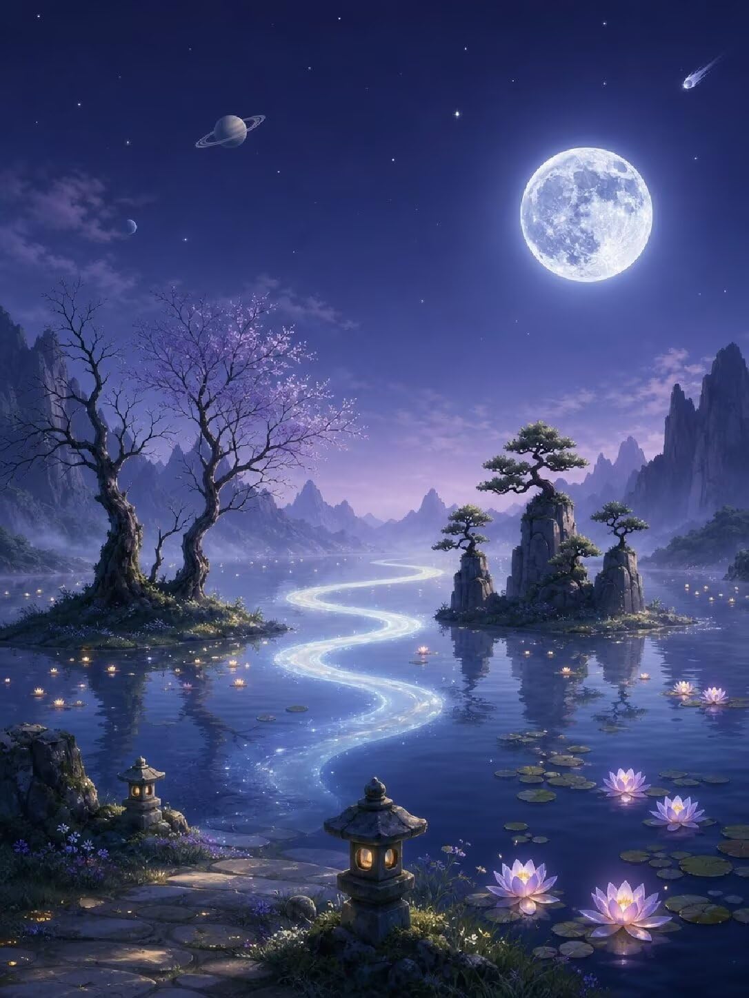 Diamond Painting Paisaje, Manualidad Creativa y Relajante 80x100cm C8-146