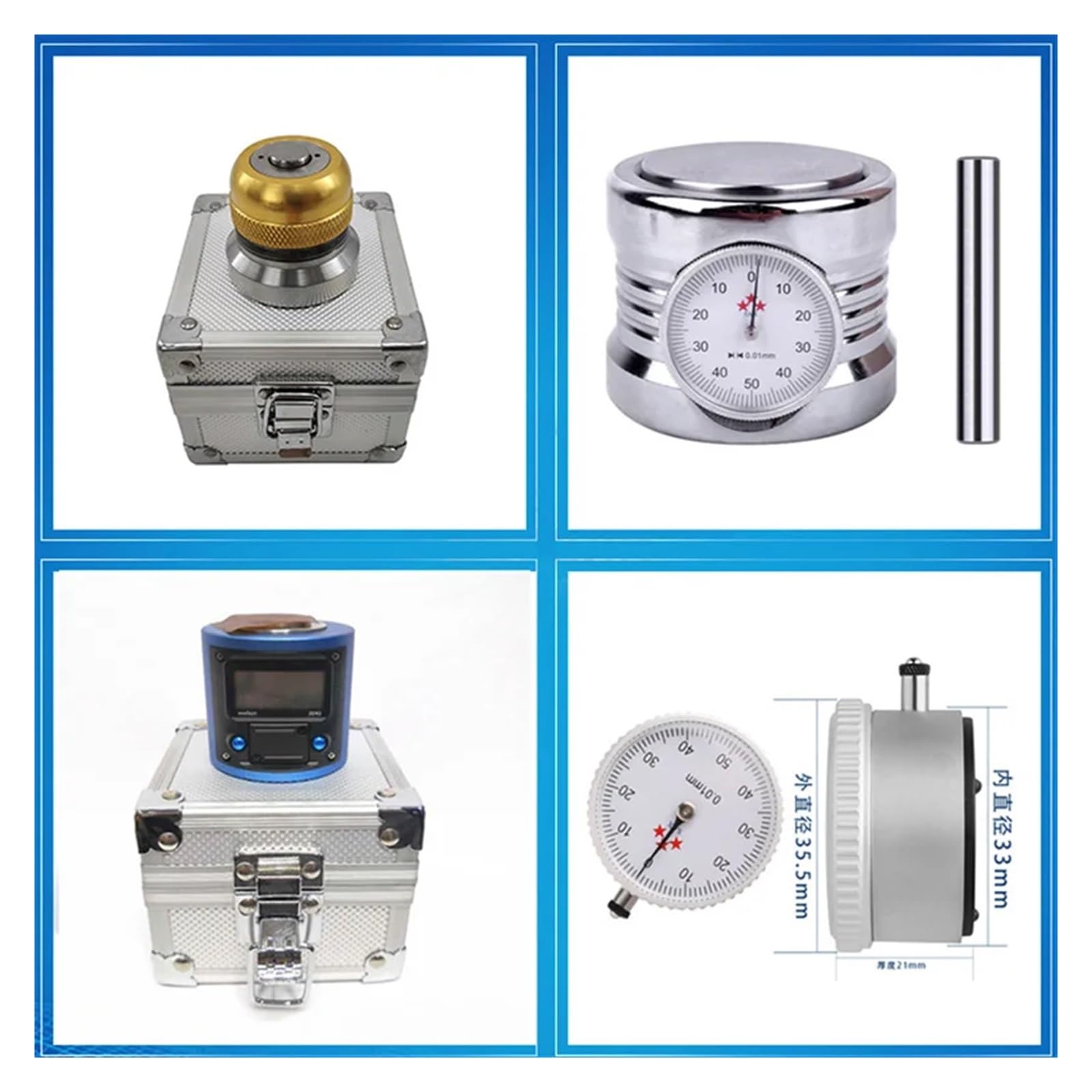 Narzędzia maszyn CNC Wskaźnik wysokości osi Z 50 mm Mechaniczny pokrętło skali Ustawianie osi Z ± 0,01 mm Elektryczne ustawiacze zera skali osi Z, Narzędzie do ustawiania akcesoriów Auto-Check(Photoe