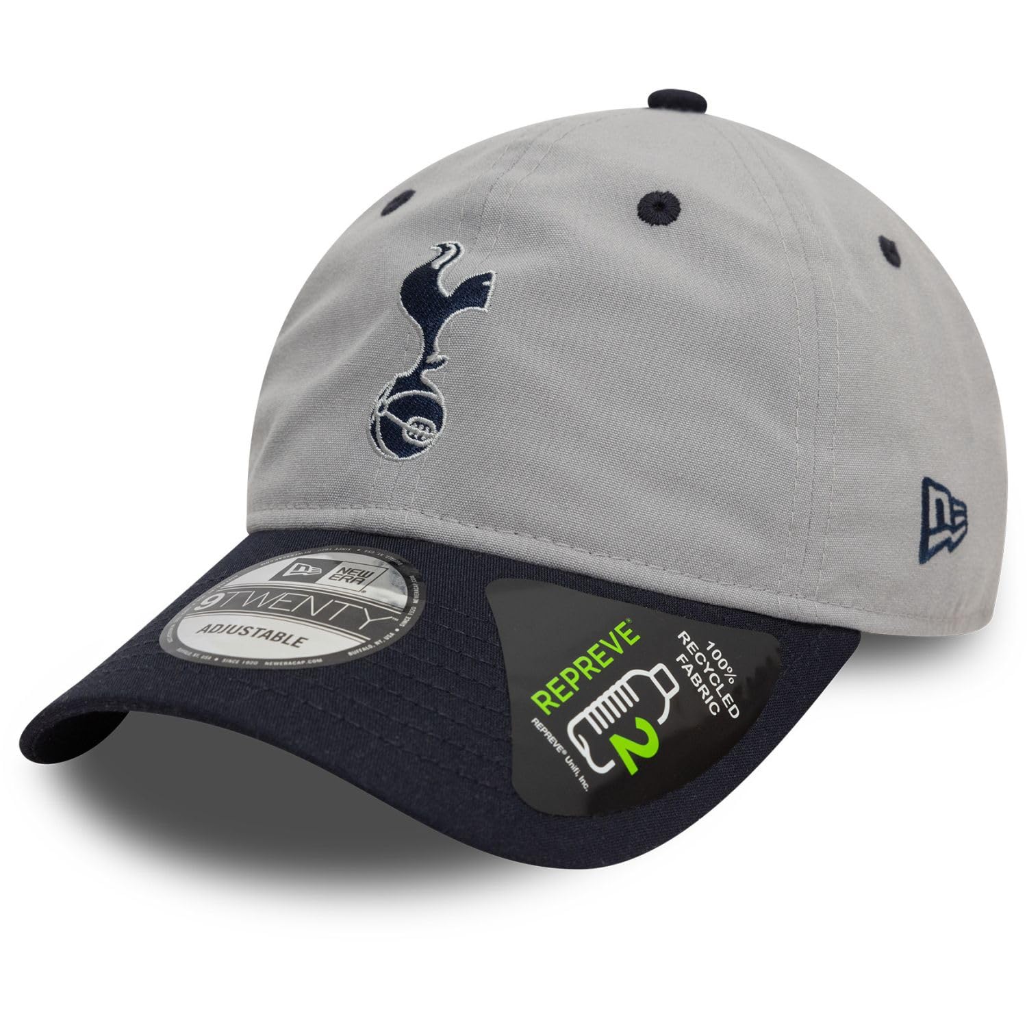 New Era Unisex Grey Adult's Contrast Visor Tottenham Hotspur Baseball Cap Hat