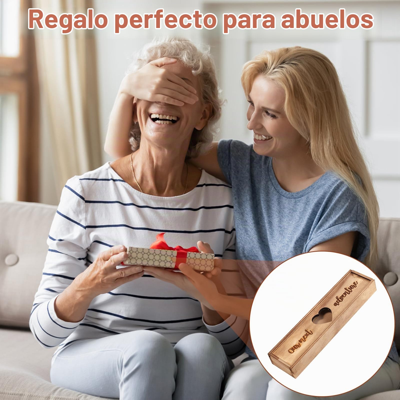 Caja para Prueba de Embarazo, Anuncio Sorpresa Embarazo Caja Madera Soporte Almacenamiento Colección Recuerdos Revelación Bebé Caja de Regalo de Embarazo para Papá, Familia