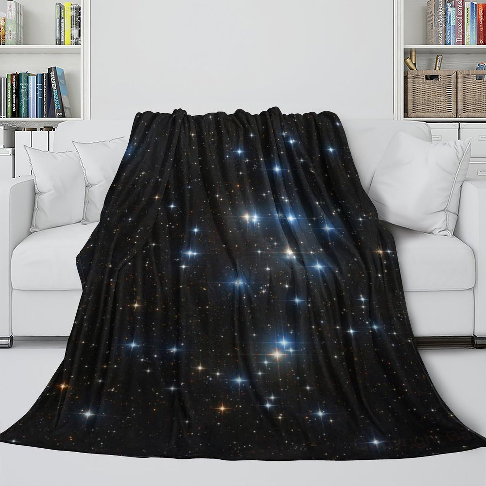 Lxhaspieo Style-10 Beehive Star Cluster M44 Fuzzy Blanket - Universe Starry Fleece Blanket For Kid Friends Hubby Boyfriend - Multi-Purpose To Household - Christmas Birthday Wedding Gift 50X60inch(127X152cm)