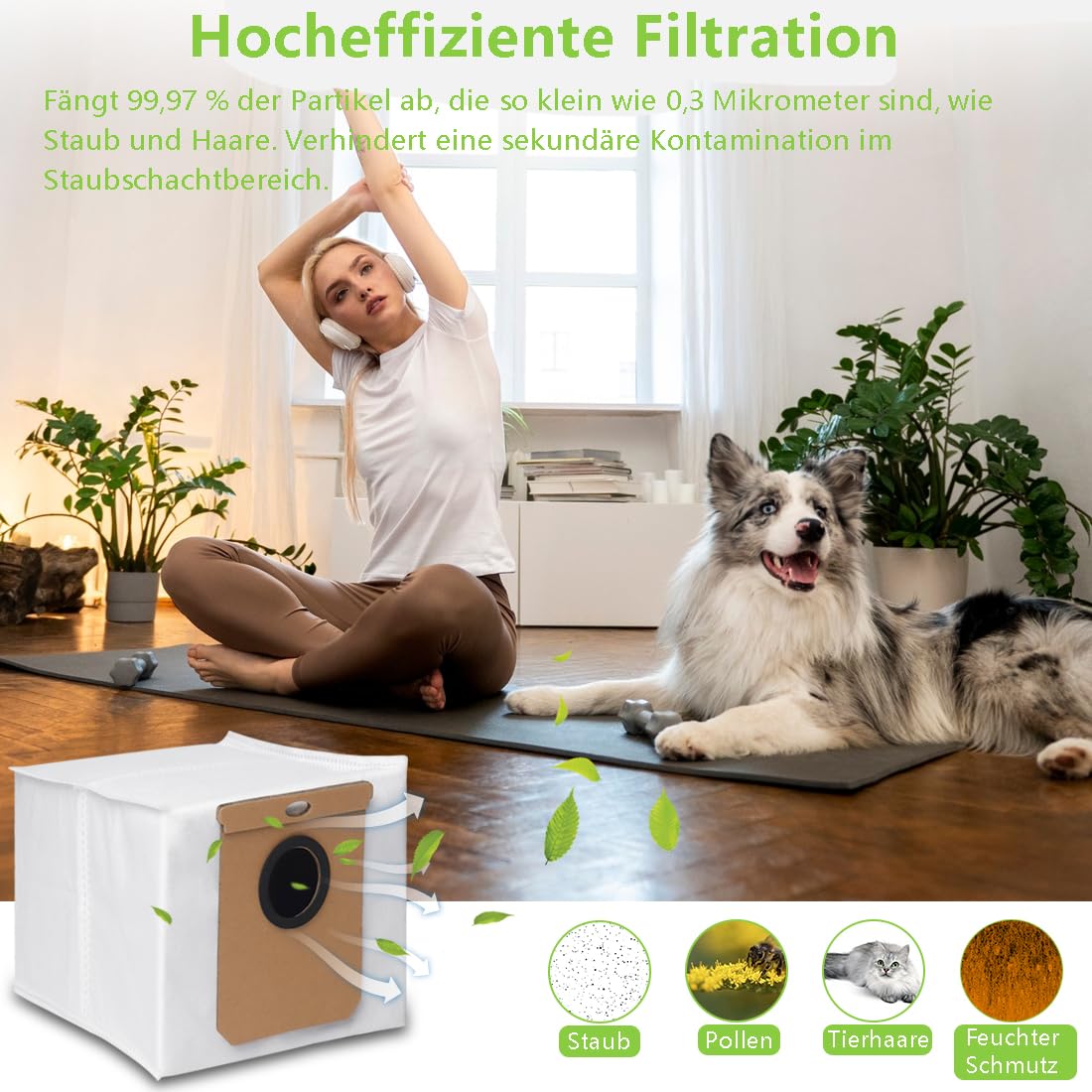 Ersatzteile-Set Für Eufy L60/L50 Saugroboter – 6 Seitenbürsten + 4 Filter + 1 Rollenbürste