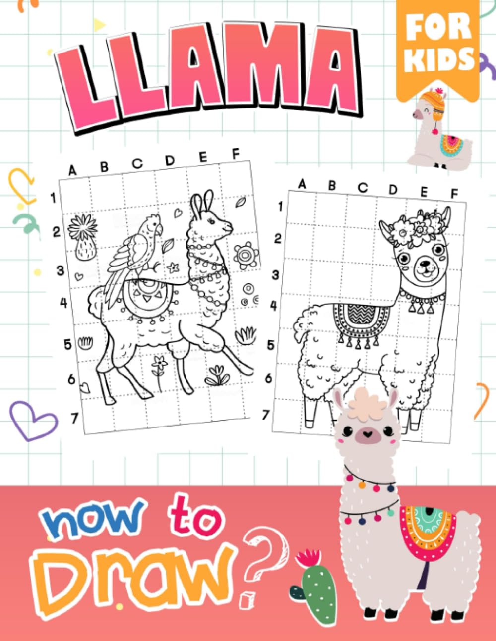How To Draw Cute Llama: Drawing with Simple Guide for Girls, Boys | 40 Illustrations Pages to Step by Step Gifts