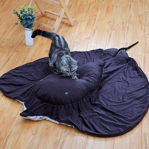 Miniatura 5 de Ganeen Manta de peluche suave de animales Devil Fish Manta Ray de 50 x 50 pulgadas, manta Kawaii para oficina, bonita almohada para abrazar, avión,