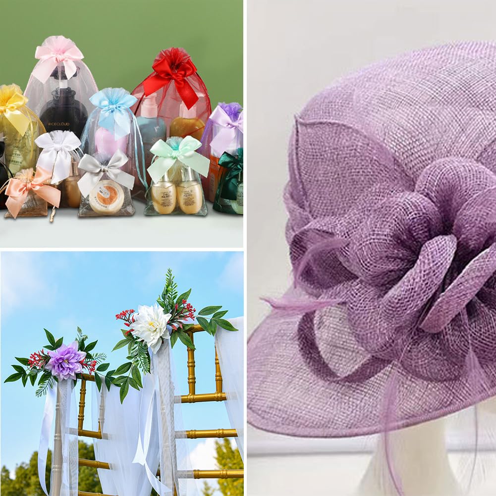 Wstążki 120 jardów, 8 cm, taśma crinoline, sztywne włosie końskie, warkocz, taśma ozdobna, taśma usztywniająca, taśma tiulowa, do sukni ślubnej, nakrycia głowy, na wesele, dekoracja