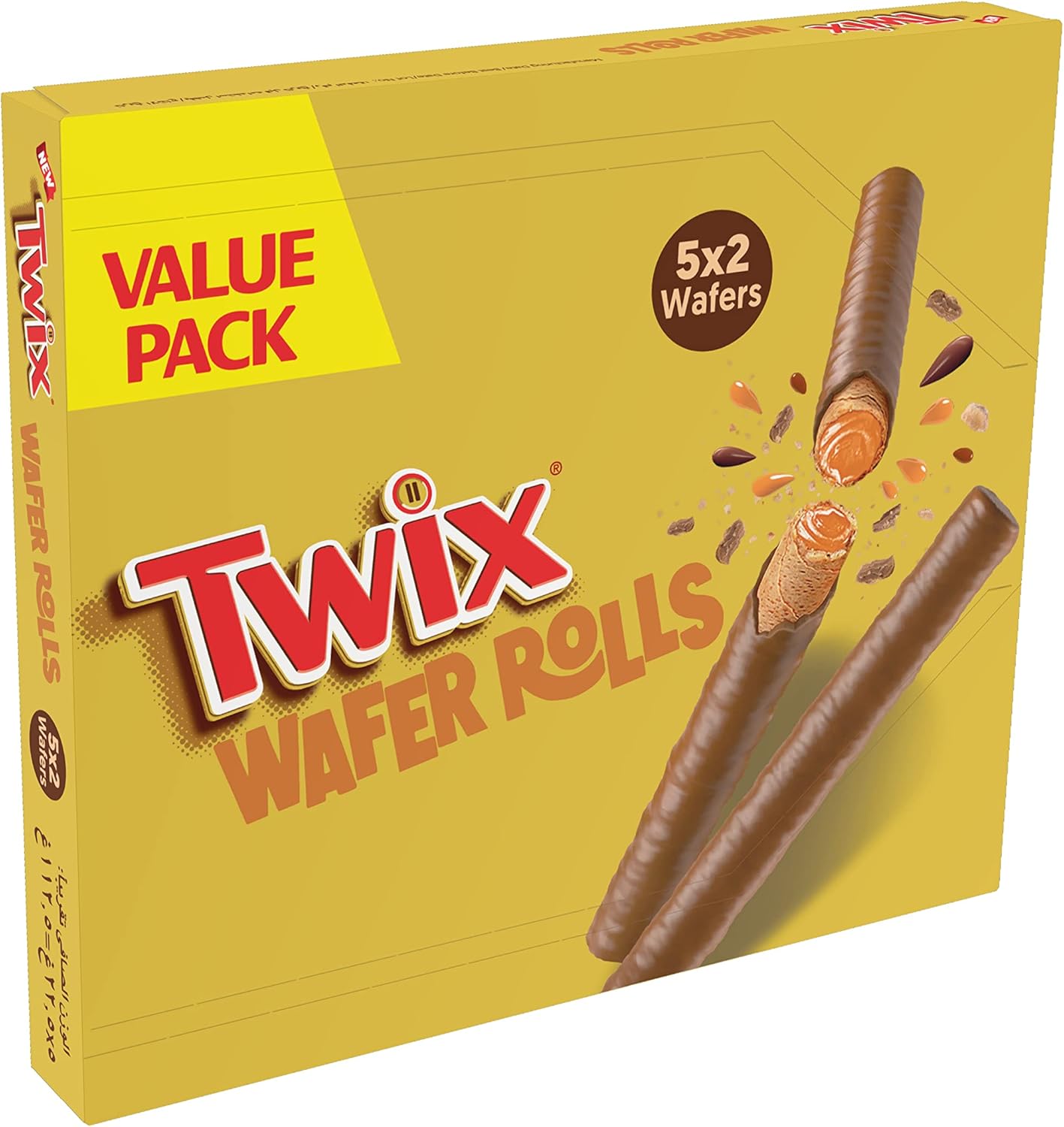 Twix Rolled Wafer Caramel 22.5gx5 Multipack Amazon.ae Grocery