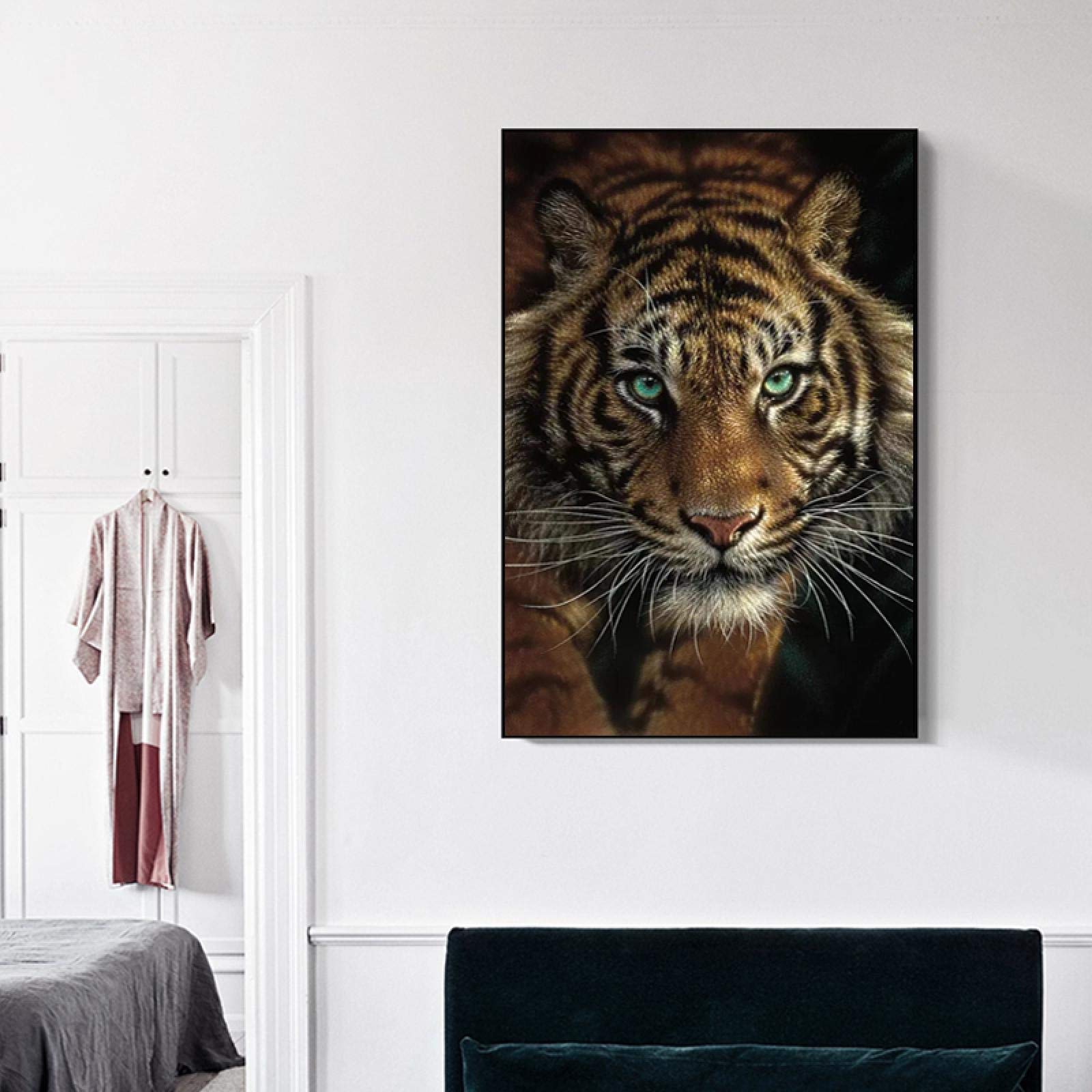 Amazon｜アフリカの野生のトラ動物の写真のキャンバスの絵画壁の