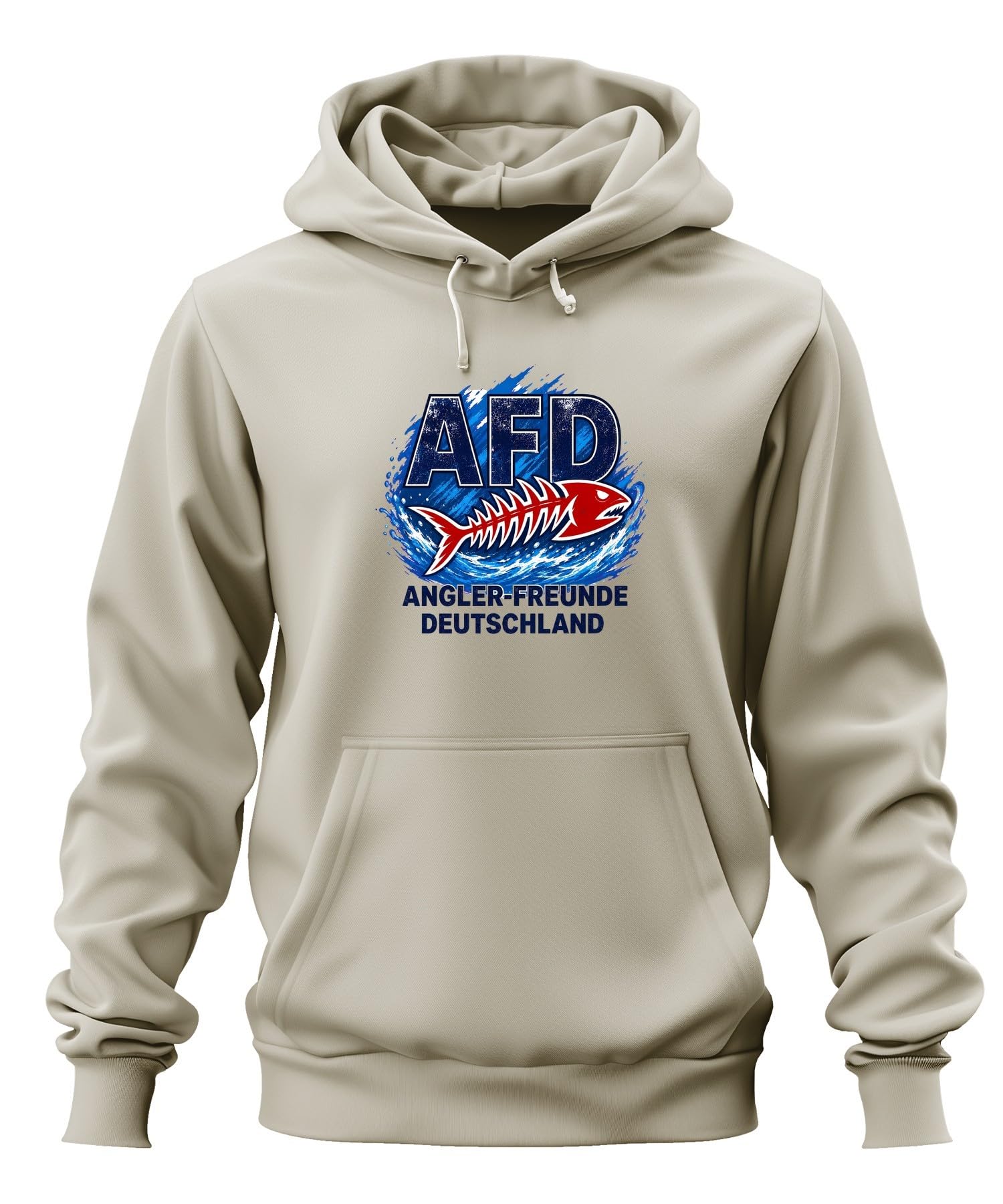 AFD bluza z kapturem dla wędkarzy | Sarkazm, wędka, wędka, wędkarstwo, wakacje, pstrąg, szczupak, dorsz, kości, satyra, gra słowna, hobby, jezioro