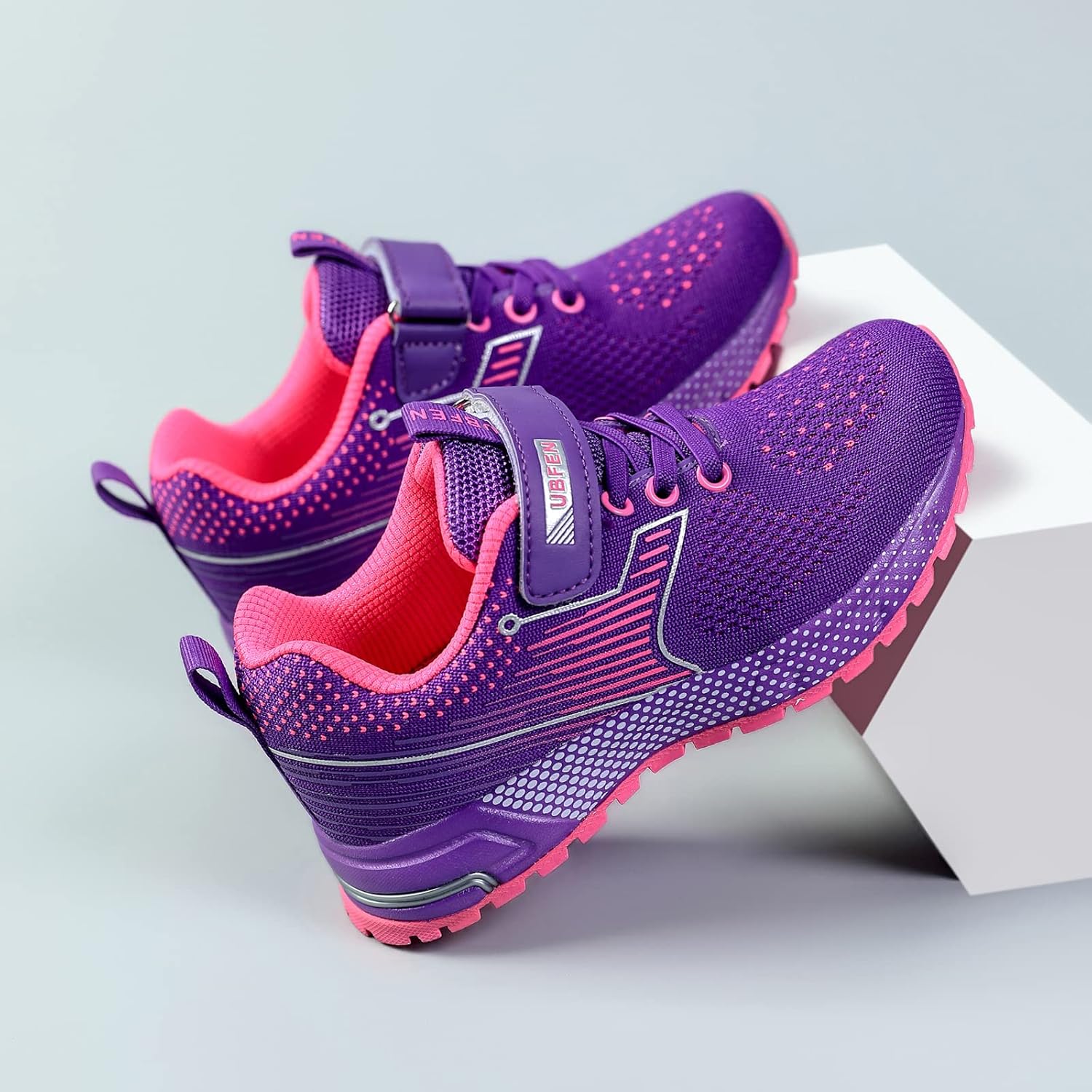 UBFEN Kids Sneakers Boys Girls Tennis Shoes for Running Athletic Walking Gym Sports Lightweight Breathable - Image 8