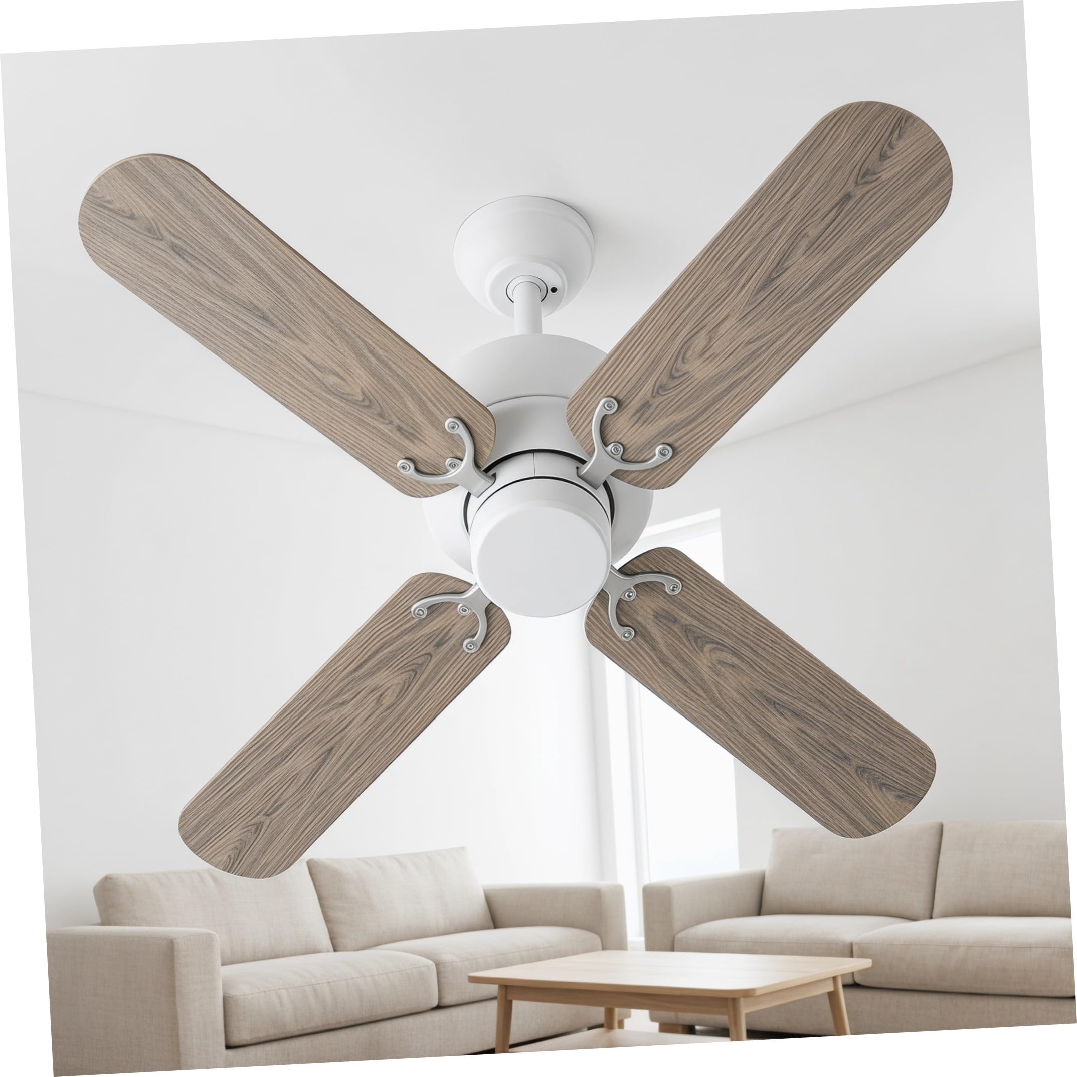 Toyvian 4 Pezzi Lame per Ventilatore Soffitto con Effetto Legno Accessori di Ricambio per Lampade Soffitto Design Raffinato e Resistente per Ambienti Domestici