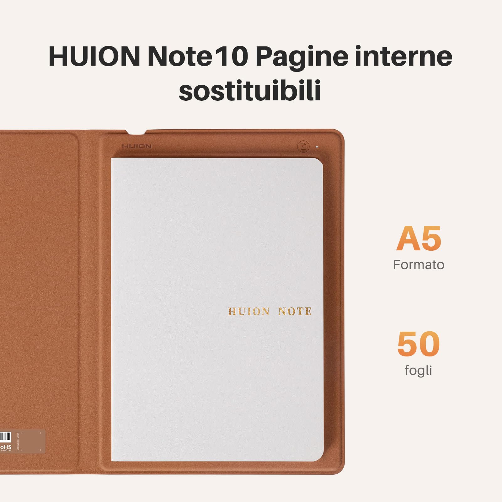 HUION Note X10 Taccuini di Ricambio Carta Confezione da 3