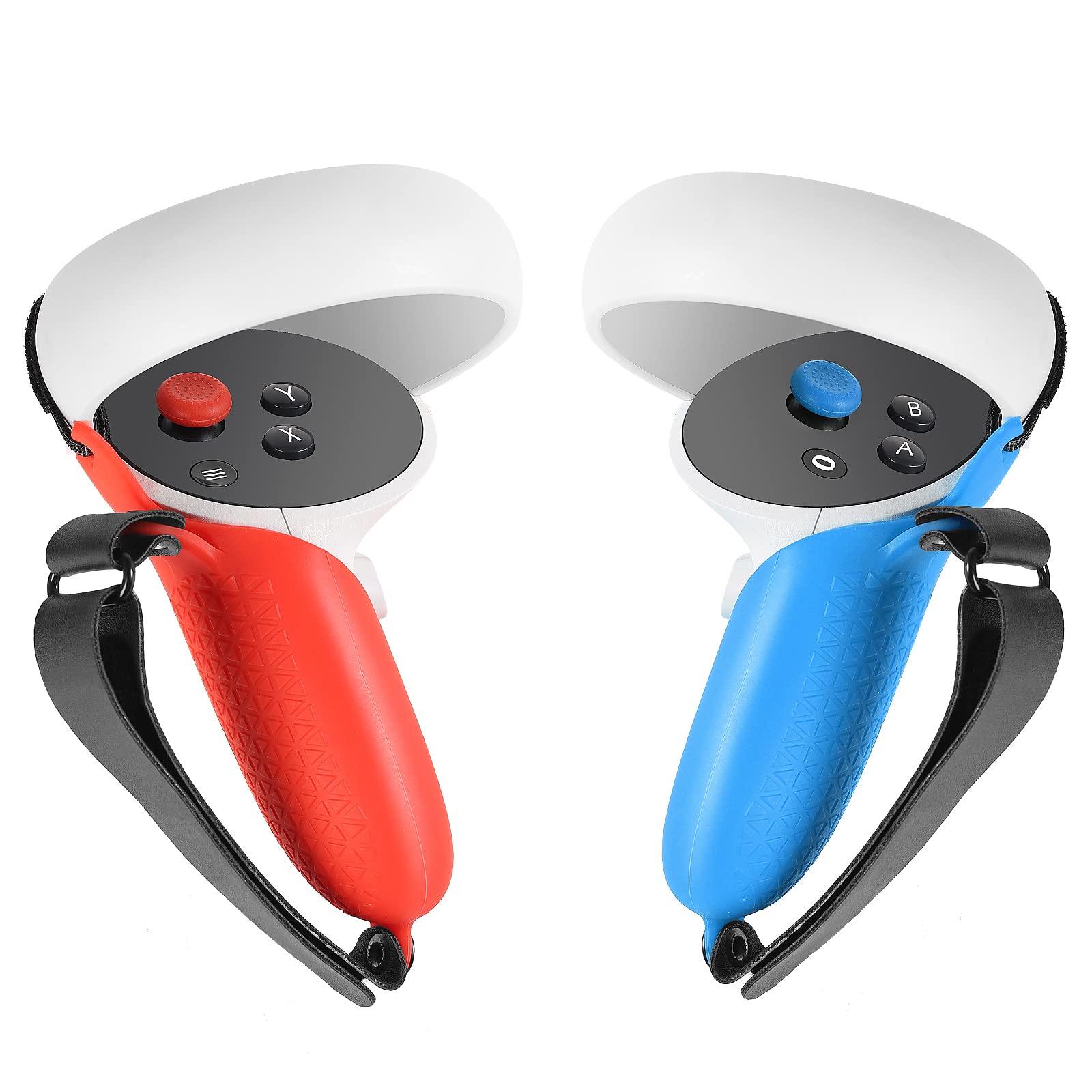 NsiucionSilicone Skin Case Cover with Strap for Oculus Quest 2 Controller