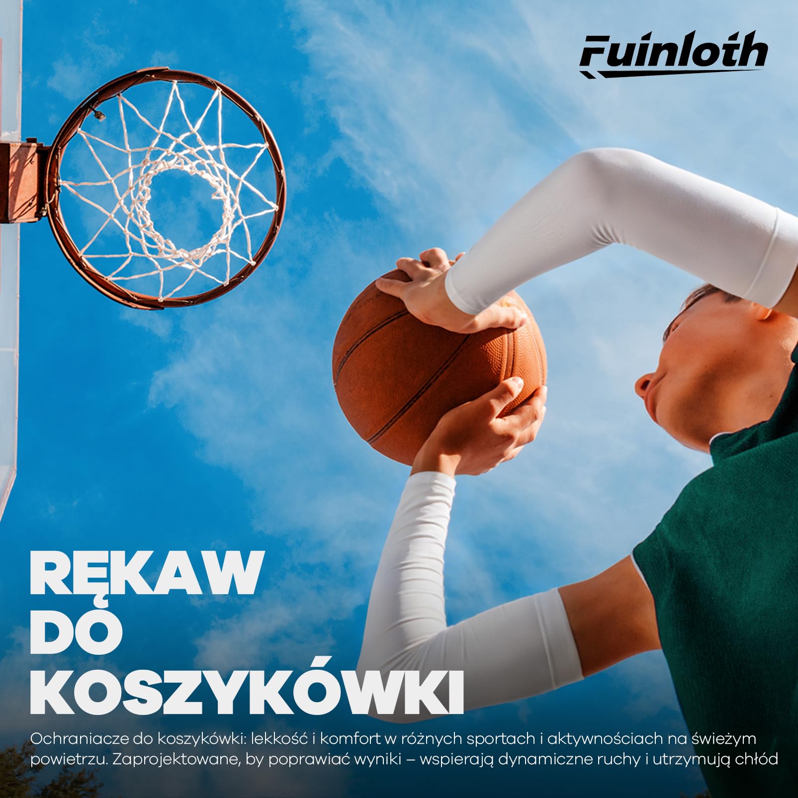 fuinloth 4 Pary Rękaw dla Mężczyzn i Kobiet z Ochroną Przeciw UV Kompresyjny Rękaw do Zakrywania Tatuaży i Sportu