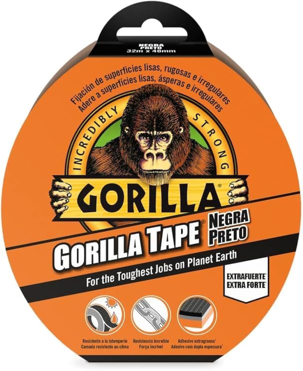 Gorilla AGT32 Gaffer Tape, Black