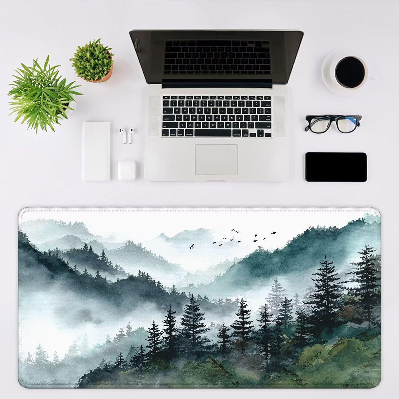 Duża podkładka pod mysz na biurko, 1400 x 600 x 3 mm, gamingowa podkładka pod mysz, antypoślizgowa podstawa, zszyte krawędzie, zwiększona precyzja, mata komputerowa, mata ochronna na biurko