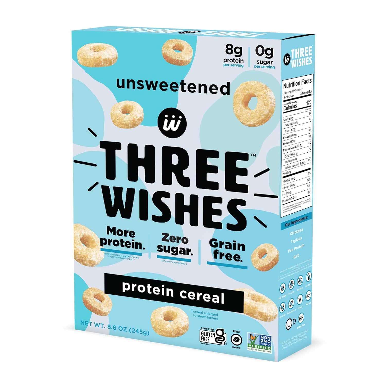 Protein and GlutenFree Breakfast Cereal by Three Wishes
