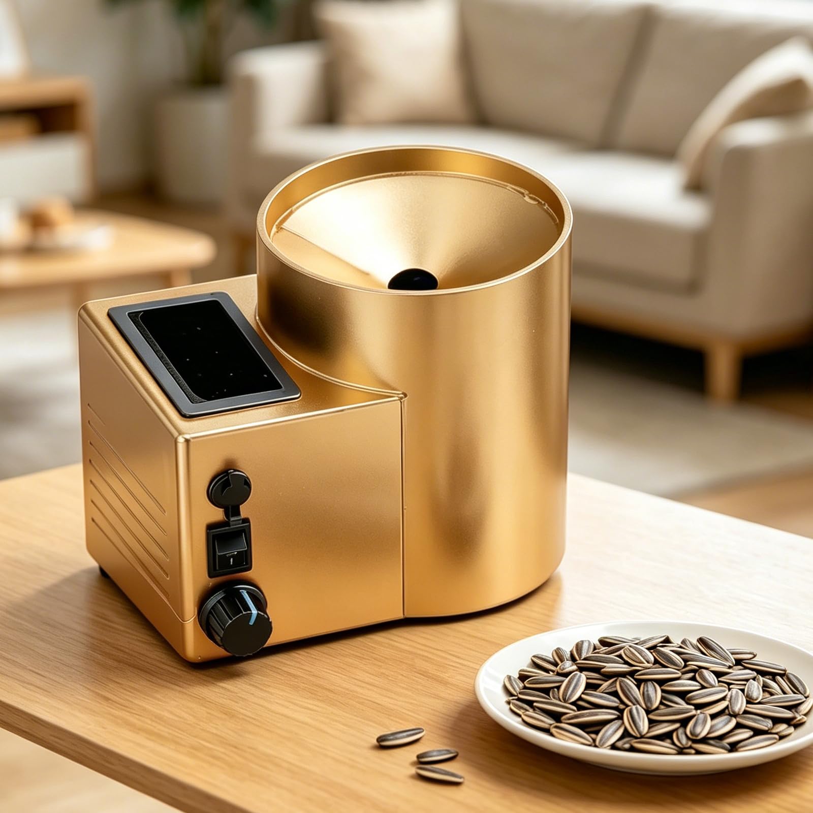 Gocciolatore elettrico per semi di girasole, portatile e ricaricabile con batteria da 2600 mAh, Quick Peel per casa, campeggio, riunioni e uso commerciale