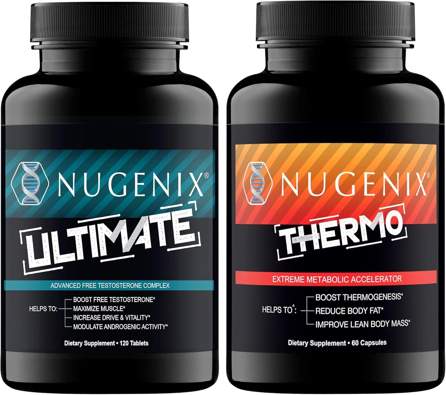 Nugenix Thermo Fat Burner for Men and Ultimate Testosterone Supplement for Men