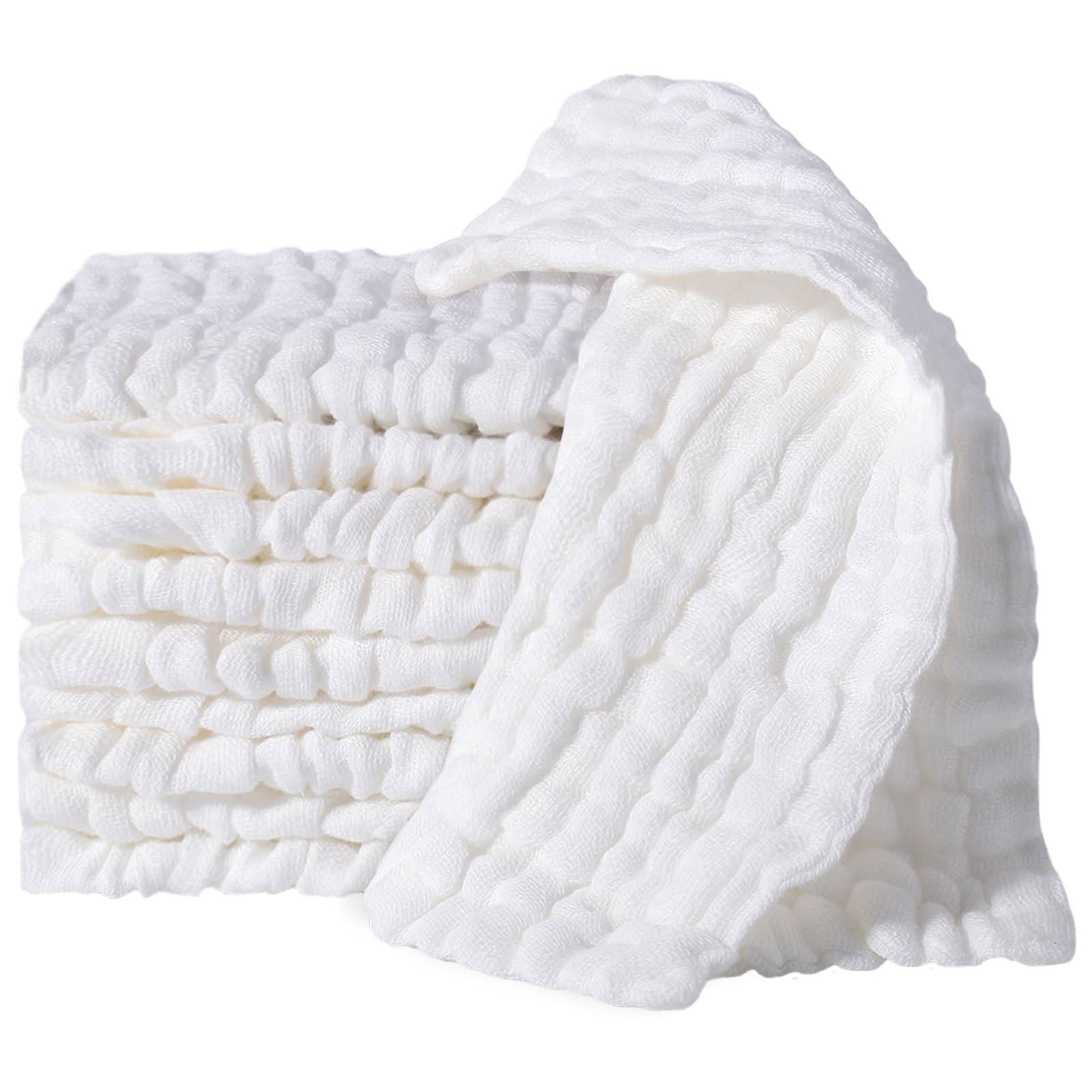 Sponsored Ad โ Zuimei 10 Pcs Muslin Cloths For Baby Muslin Squares Small Burp Cloths Cotton Wipes Absorbent Face Body Towel Baby Essentials For Newborn