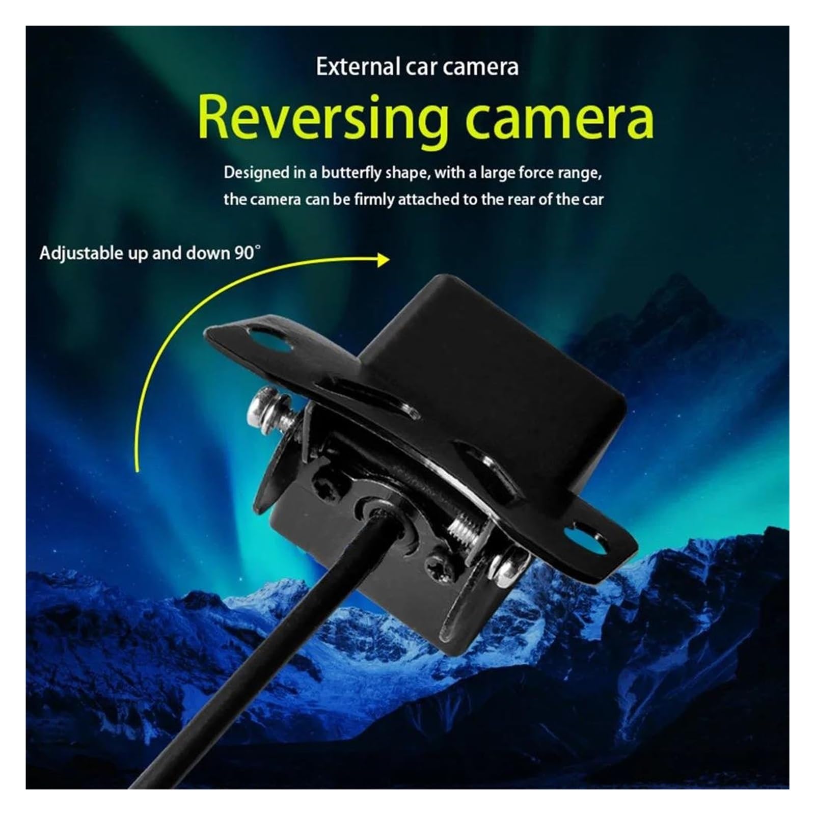 Kamery cofania samochodowa kamera cofania noktowizor cofanie automatyczne parkowanie IP68 wodoodporny monitor CCD LED Backup Monitor 170 stopni HD obraz samochodowa kamera cofania E (B)