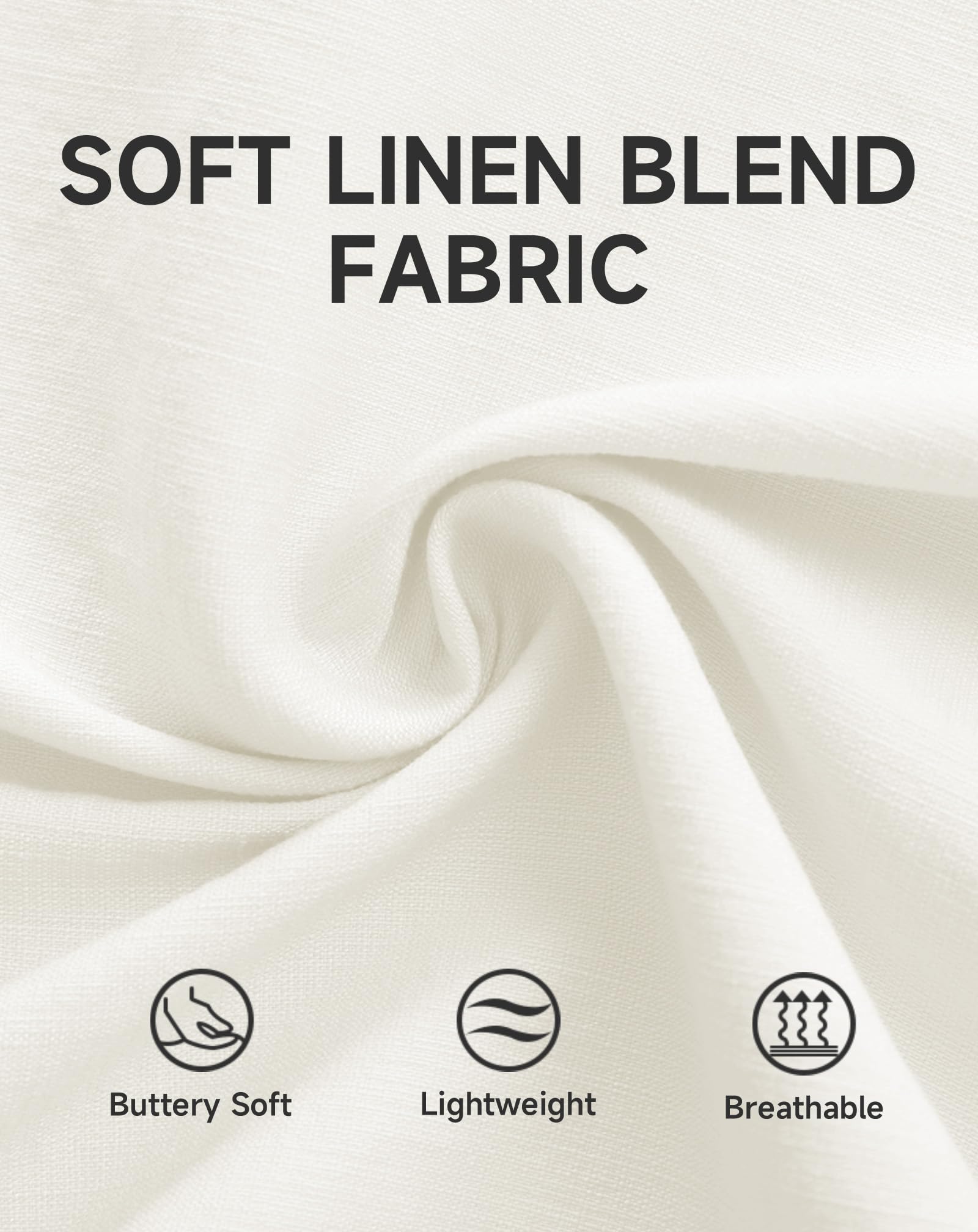 SEMARO Pantalones casuales de lino para mujer, de pierna ancha, cintura alta, estilo palazzo, holgados, trajes de vacaciones en la playa 2025