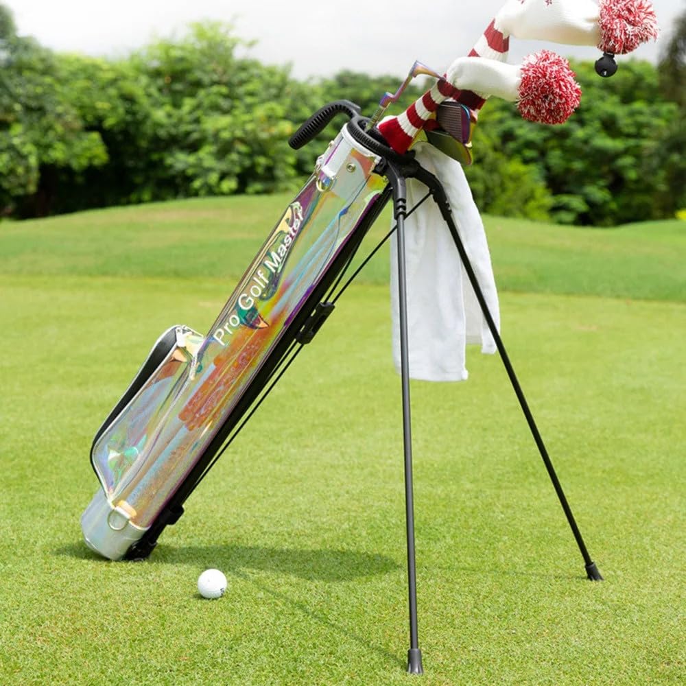 Bolsa para Palos de Golf Bolsa Impermeable para Soporte de Golf con Gran Capacidad y Soporte, Bolsa de Transporte Golf portátil para Palos