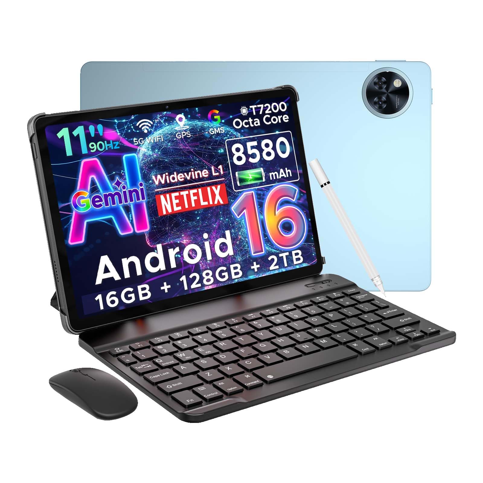 Amazon.com: DOOGEE U11 Android 16 Tablet con teclado, Tablet