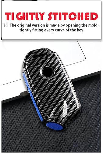 Miniatura 3 de ontto Funda para llavero de automóvil con patrón de carbono para Kia Stinger GT K9 K900 Sportage R Stinger Cerato Sorento 2018 en adelante