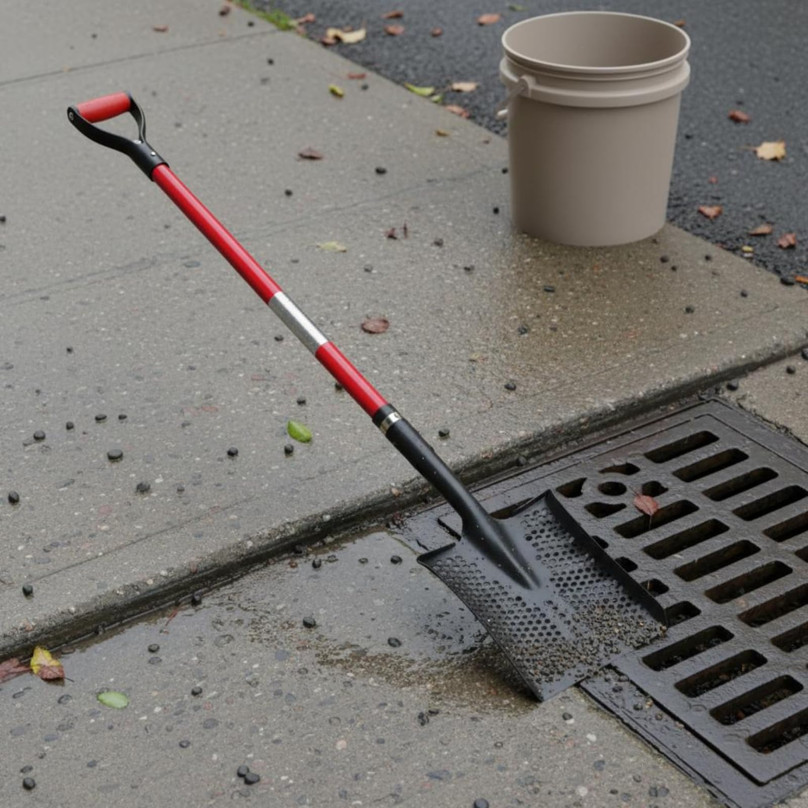 Baoblaze Pala Forata Drenaggio Badile Perforato Traforata con Struttura Smontabile E Manico Esteso per Materiali Misti Adatta per Manutenzione del