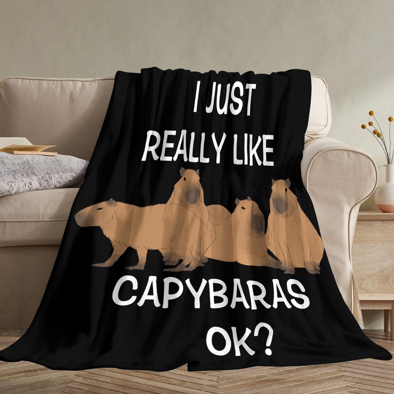 Gaakvrr Cute Capybara Animal Blanket - Image 4