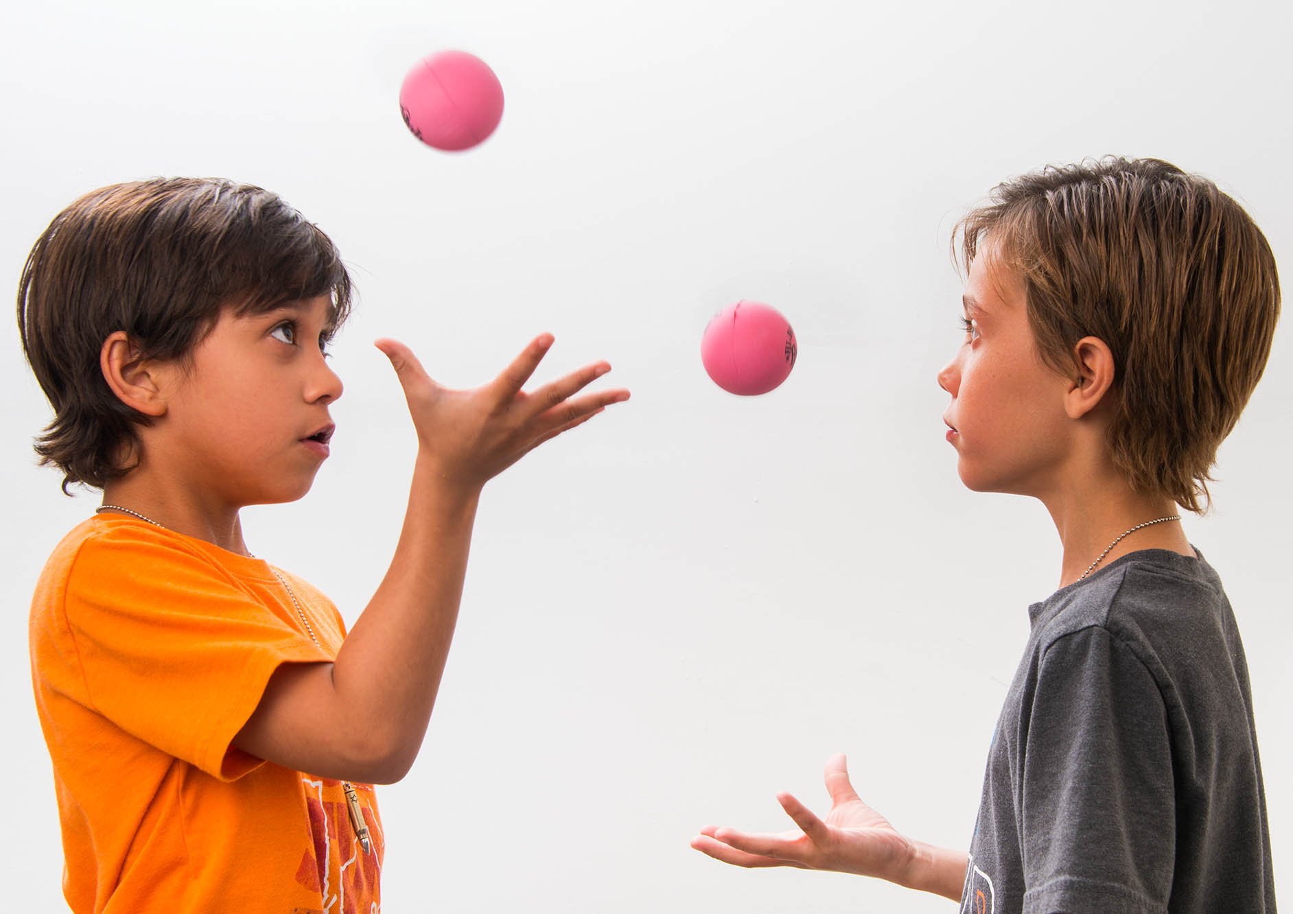 JARU Pinky Ball (2 Pack) 2.6" Hi Solid Super Bounce Large Pink Rubber