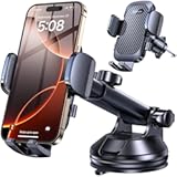 Romuto Car Phone Holder Mount【2025 Strongest Suction】Phone Mount for Car Cell Phone Holders for Your Car Accessories for Women Men Dashboard/Windshield/Vent/Shower Wall Mounts Truck for iPhone Samsung