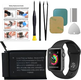 New Battery Replacement A1578 Compatible with Apple Watch Series 1st 38mm, with Instruction & Tools