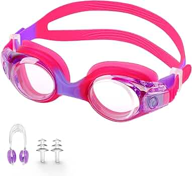 ZXTGBQ 2PCS Lunettes De Natation Pour Enfants 3-10 Ans