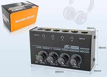 オーディオミキサー 4ch 小型 軽量 MicroAMP HA-400！送料無料 Amazon.com: Behringer MICROAMP HA400 Ultra-Compact 4 Channel
