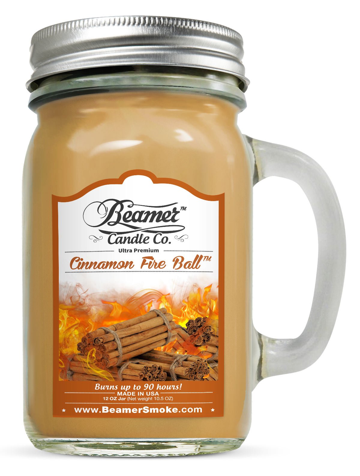 Buy 12oz Cinnamon Fire Ball Scented Beamer Candle Co. Ultra Premium Jar