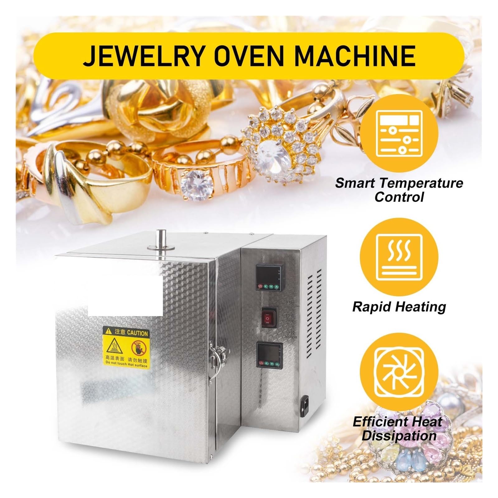 Professioneller 1200 °C Burnout-Ofen Gipsofen W Digitalanzeige Sektionale Temperaturregelung For Nass-Trocken-Gipsform Sicher Und Stabil
