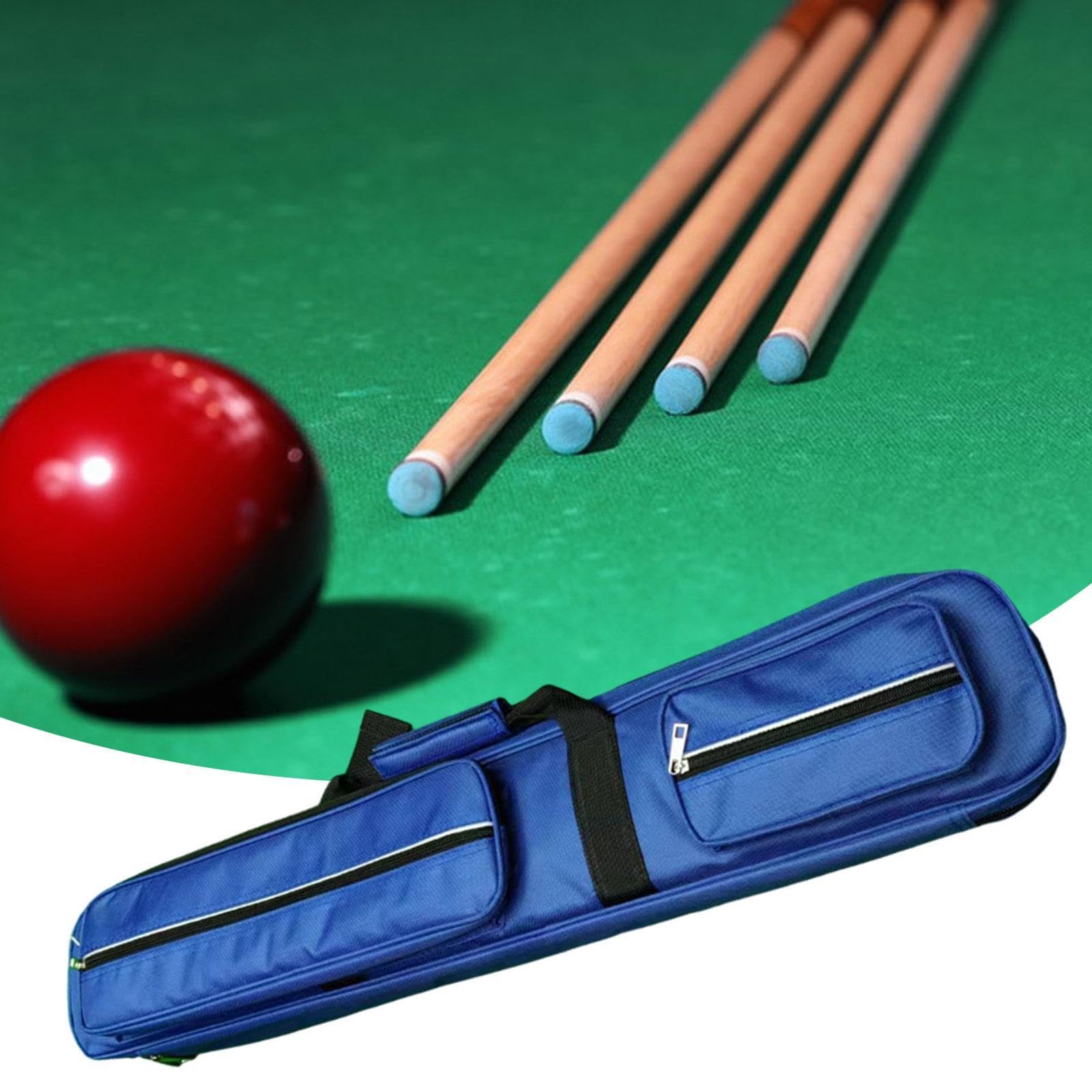 harayaa Pool Queue Tragetasche, Tragetasche mit Tragegurt, Praktische Pool Queue Tasche Aus Oxford Stoff, für Herren, Blau