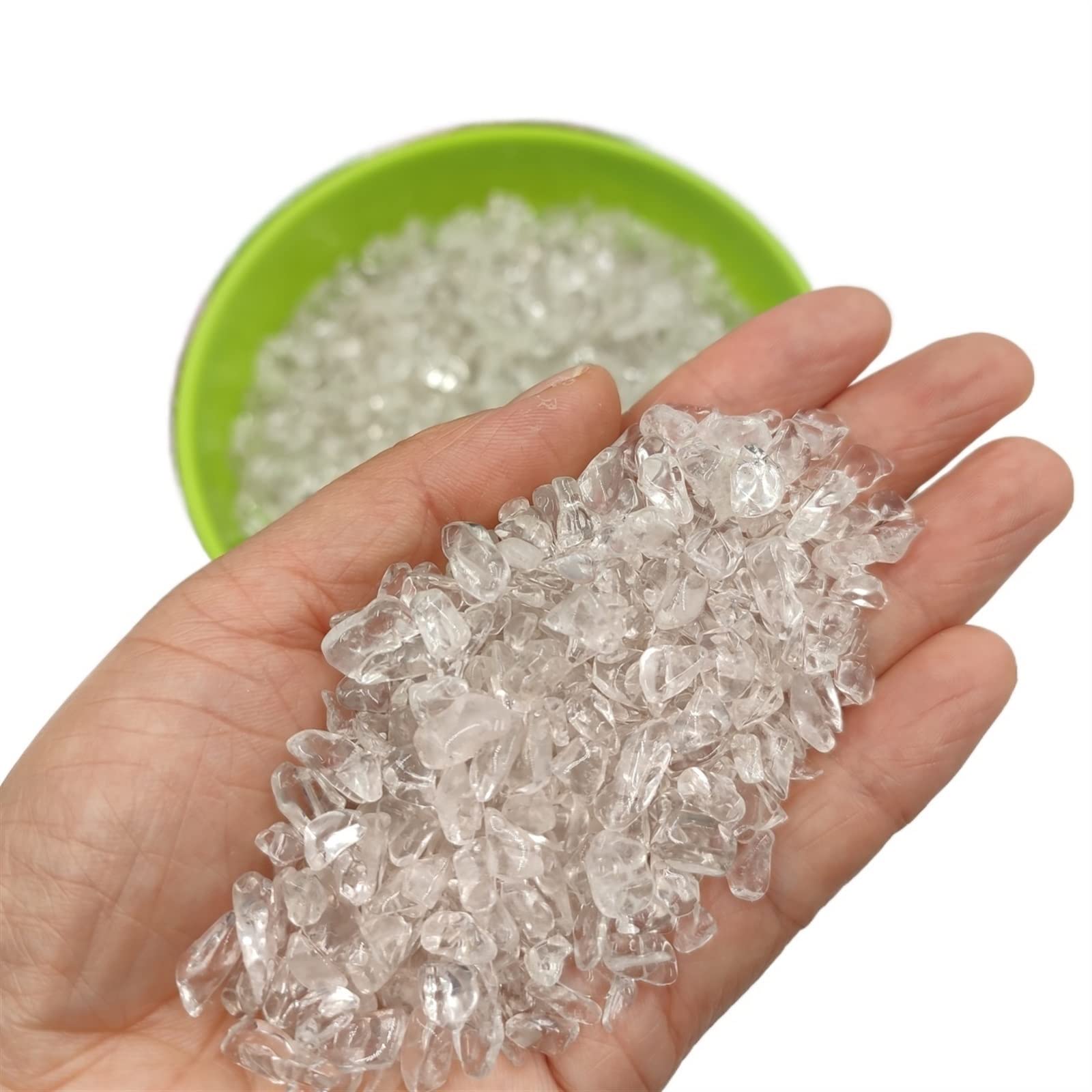Lote de 100 g/Paquete de Piedra de Cristal de Cuarzo Transparente Natural, Grava, decoración de la habitación del hogar, Acuario DIY Inicio Colecciones