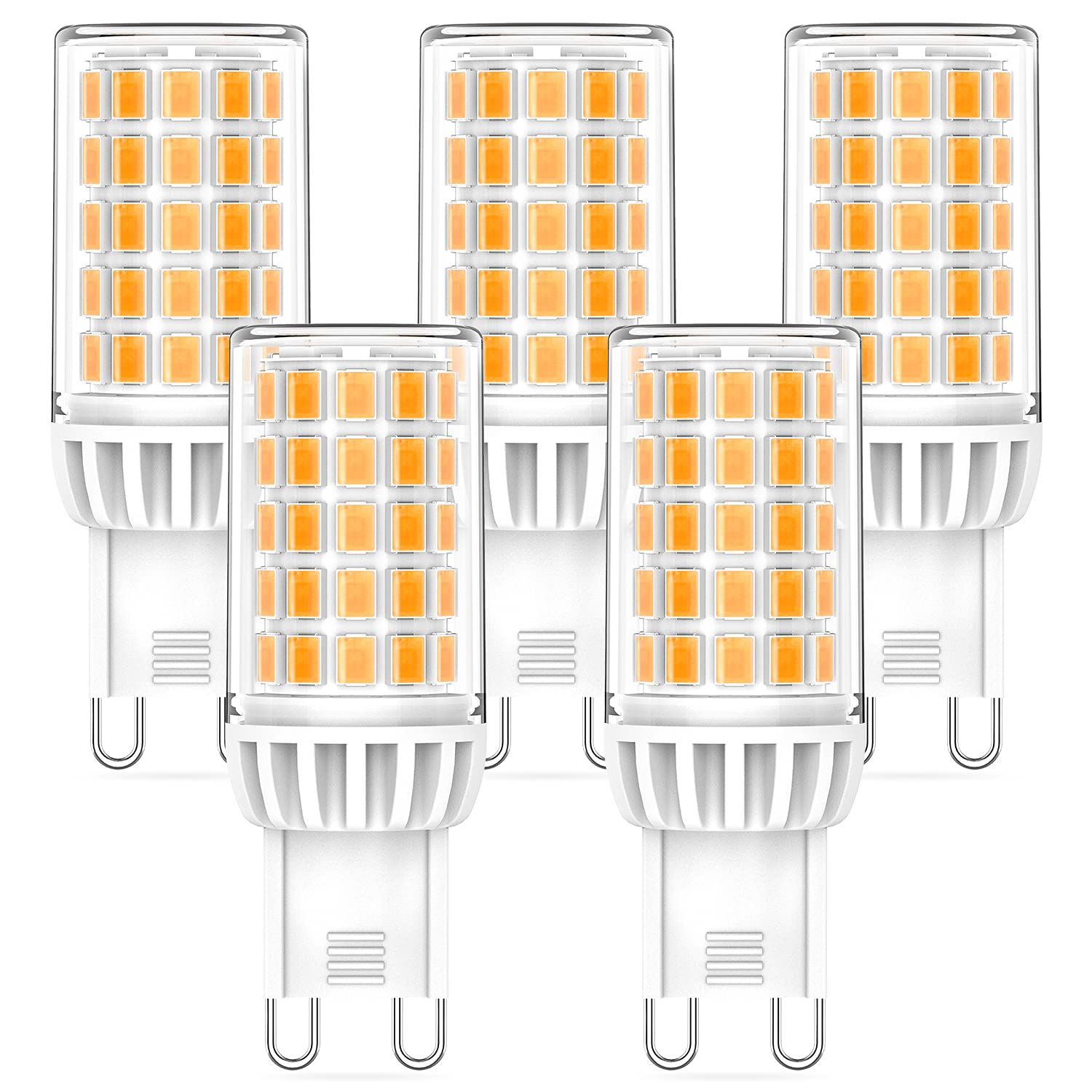 8 Lampadine LED G9 - Bianco Freddo 5W, 6000K, 500LM, Equivalente 40W Alogena, Per Interni