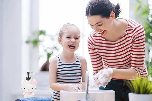 Miniatura 10 de Disney Minnie Mouse Dispensador de jabón  Accesorio de baño para niños rosa y negro  Bomba de loción de resina