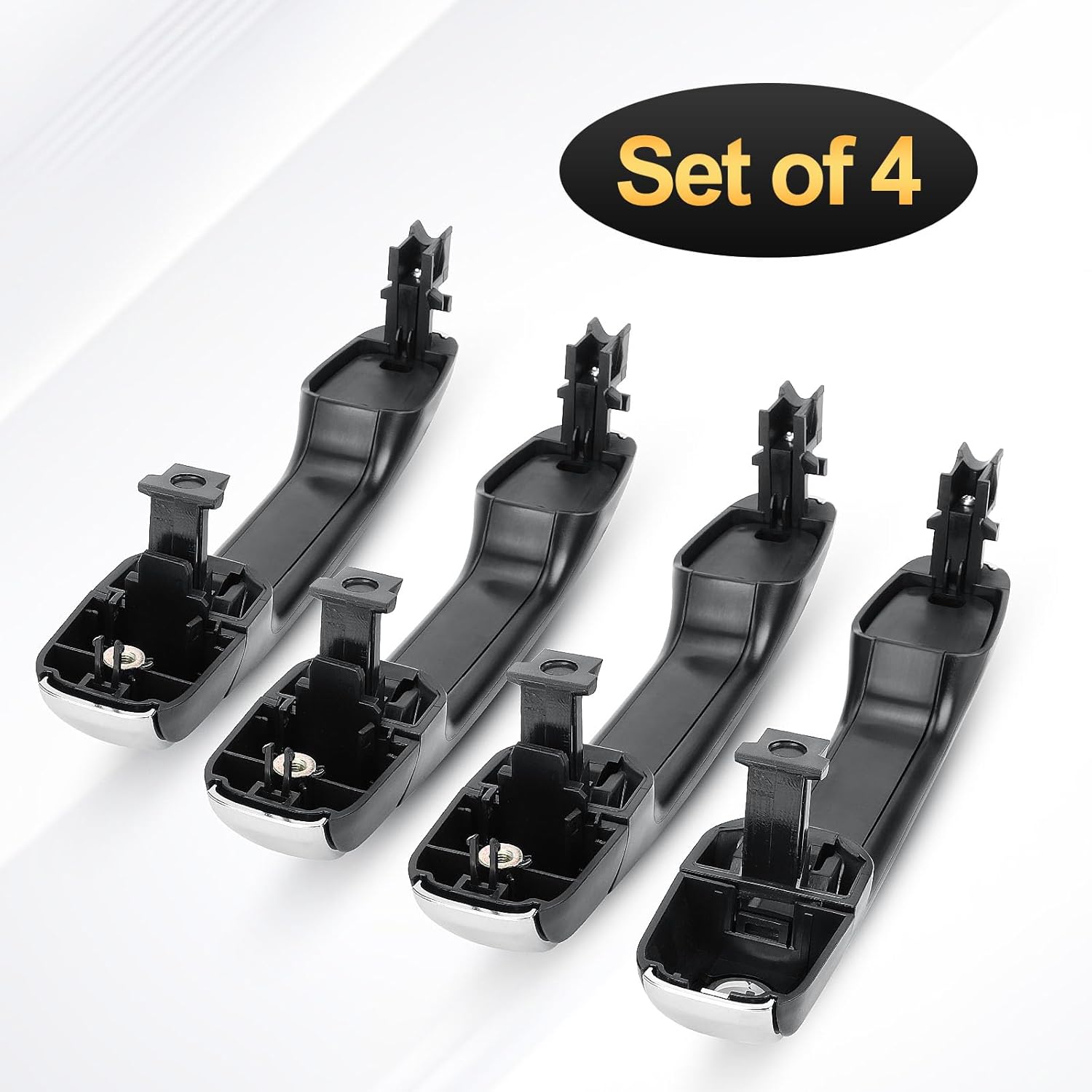 Chrome Exterior Door Handles (Set of 4) for 2010-2020 Toyota 4Runner,2016-2020 Land Cruiser/2010-2020 Lexus GX460,Front and Rear, Drive & Passenger Side(Not for Keyless Entry) Replaces# 6921035180B0