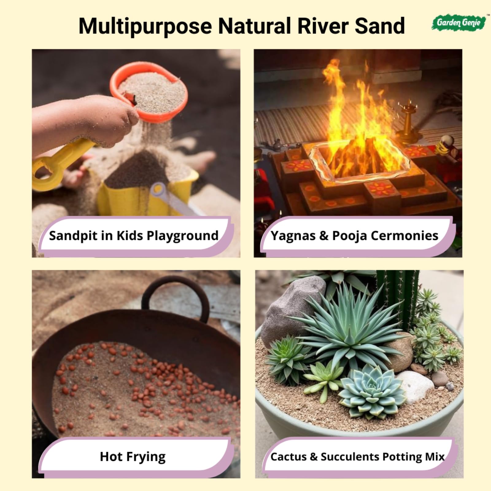 Garden Genie River Sand - For Plants, Aquariums & More -7