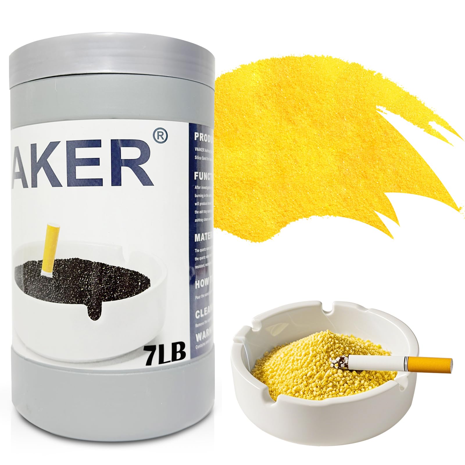 sand for cigarette bin Amazon.com: VNAKER Ashtray Sand, Smokers Station Refill Sand 7Lb, Washable  and reusable Silica Ash Tray Sand for Indoor and Outdoor Facilities  (Yellow) : Home & Kitchen