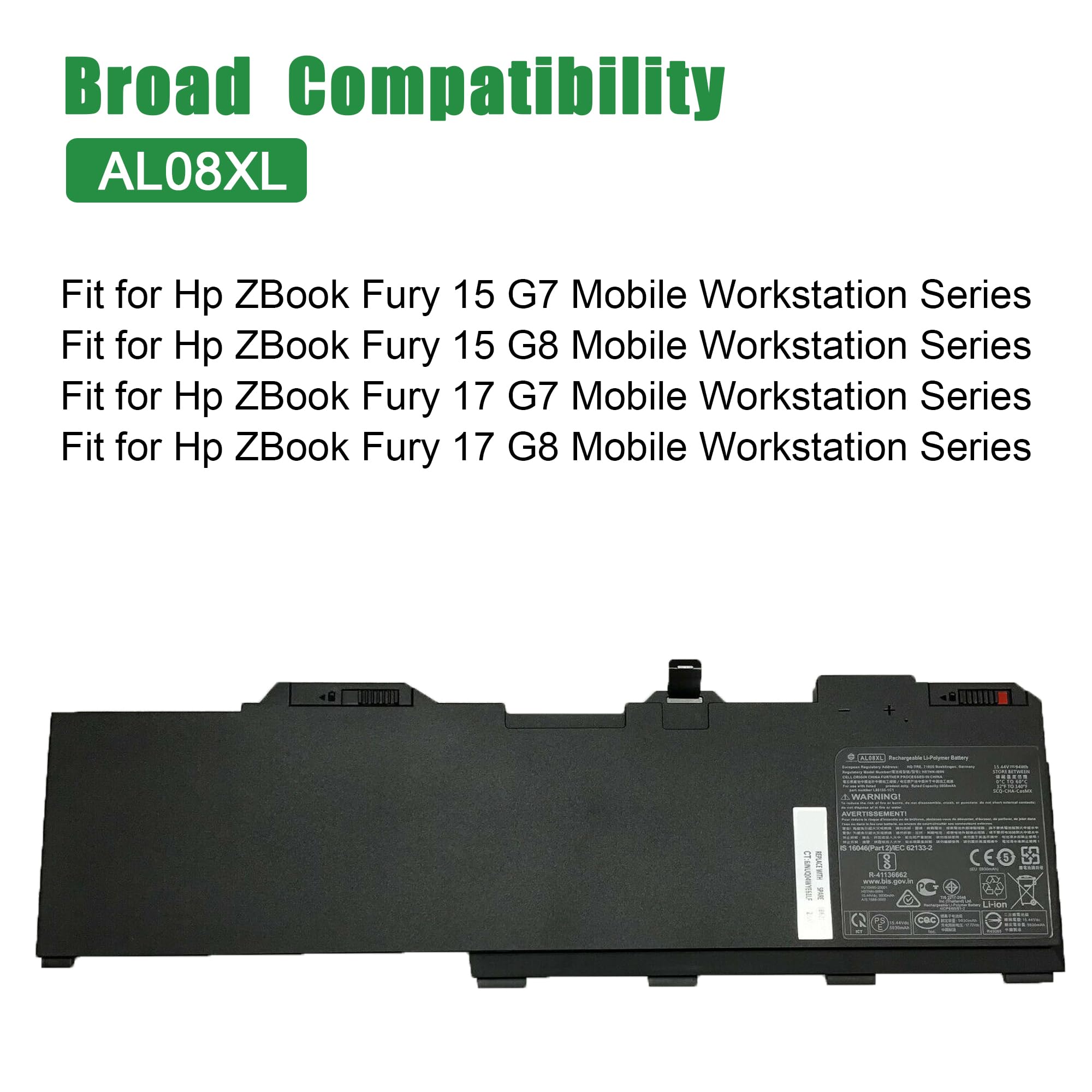 Amazon.com: JIAZIJIA AL08XL Laptop Battery Replacement for Hp