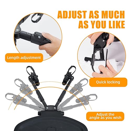 Miniatura 3 de Tabla universal para cochecito 2 en 1, tabla para cochecito con asiento desmontable, soporta niños de hasta 55 libras, para niños de 2 a 6 años.