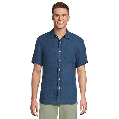 Faherty Short Sleeve Palma Linen Shirt Men